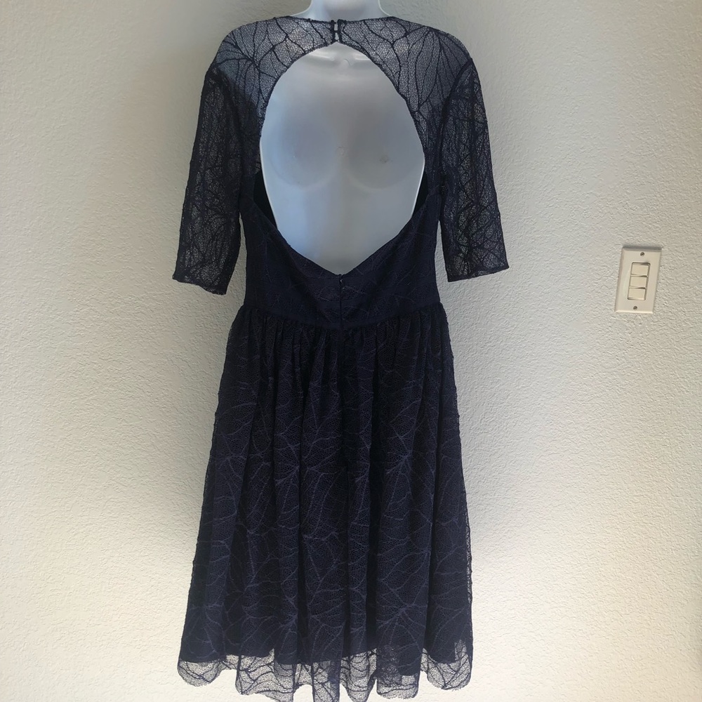 Monique Lhuillier Navy Bridesmaids Dress - Picture 5 of 8